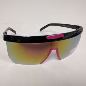 VNTG fashion semi-rimless sports blade sunglasses